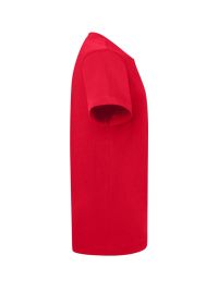 Rotes Kinder T-Shirt aus Bio-Baumwolle mit Rundhalsausschnitt, Schuluniform geeignet